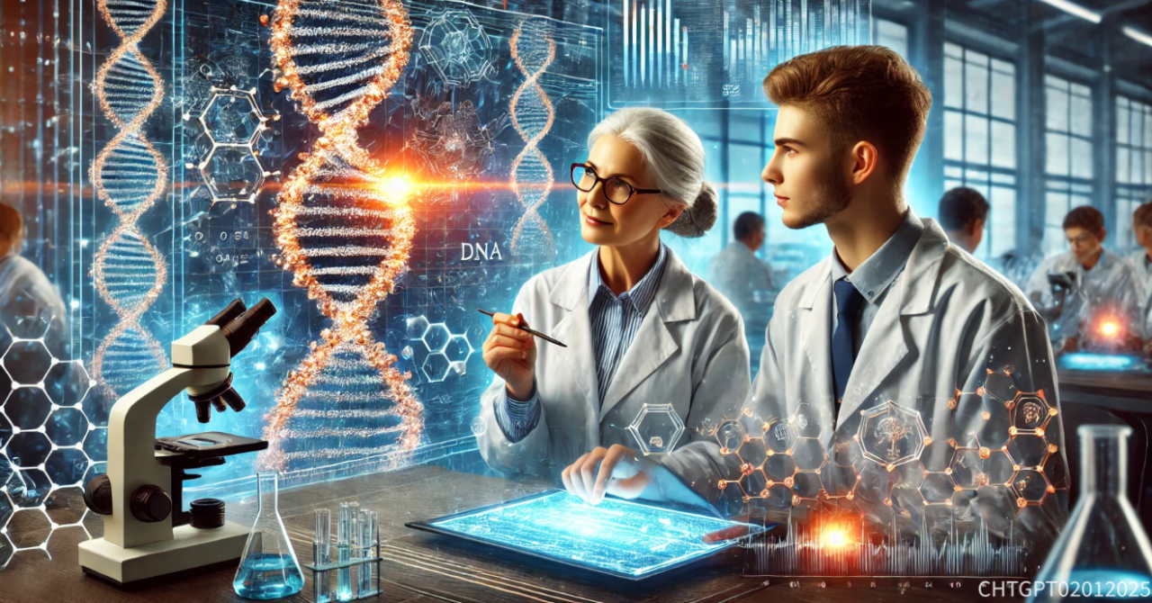 Team members joining hands in a circle